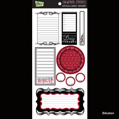 Glitz Design: Distressed Courture - Journaling Stickers