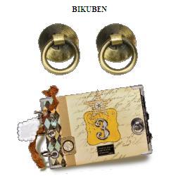 7gypsies: Book knob ring antique brass