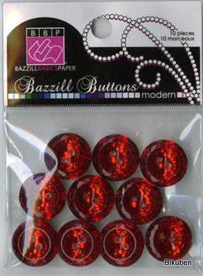 Bazzill: Buttons Modern - CANDY APPLE