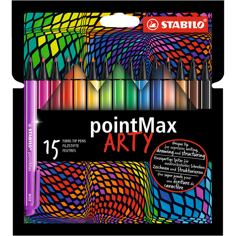 Stabilo - Pointmax Arty - Fiber pen - 15 pack