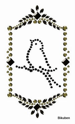 Prima: Say it in Crystals - Vintage Frame & Bird