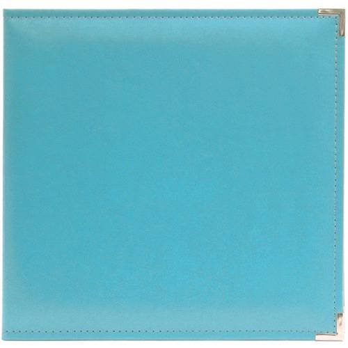 We R Memory Keepers - Classic Leather (Faux) Album - Aqua 12 x 12"