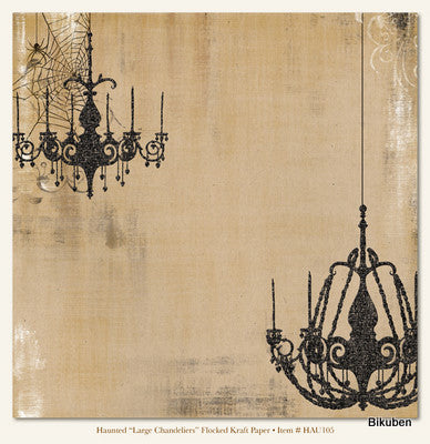 MME: Haunted - Large CHandeliers Paper   12 x 12"
