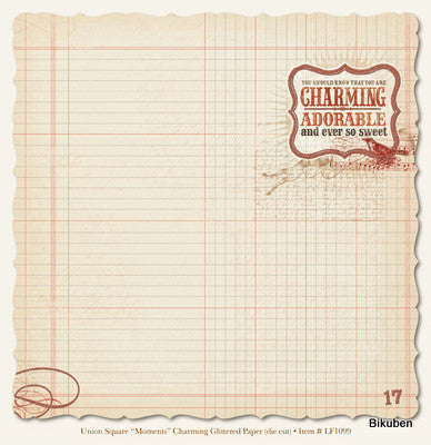 Lost & Found: Union Square - Moments Charming Glittered Paper  12 x 12"