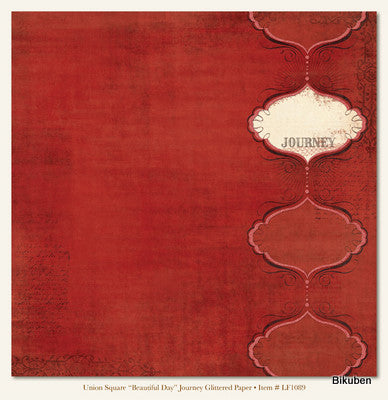 Lost & Found: Union Square - Beautiful Day Journey Glittered Paper 12 x 12"