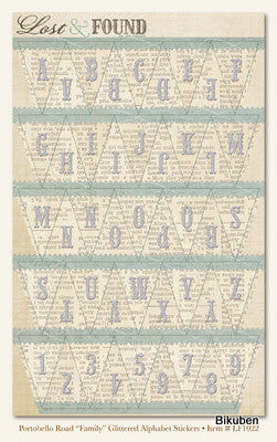 Lost & Found: Portobello Road - Family Glt. Alphabet Stickers