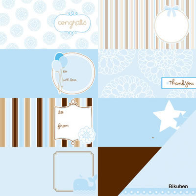 Pebbles: New Arrival Boy - Cards Paper 12 x 12"