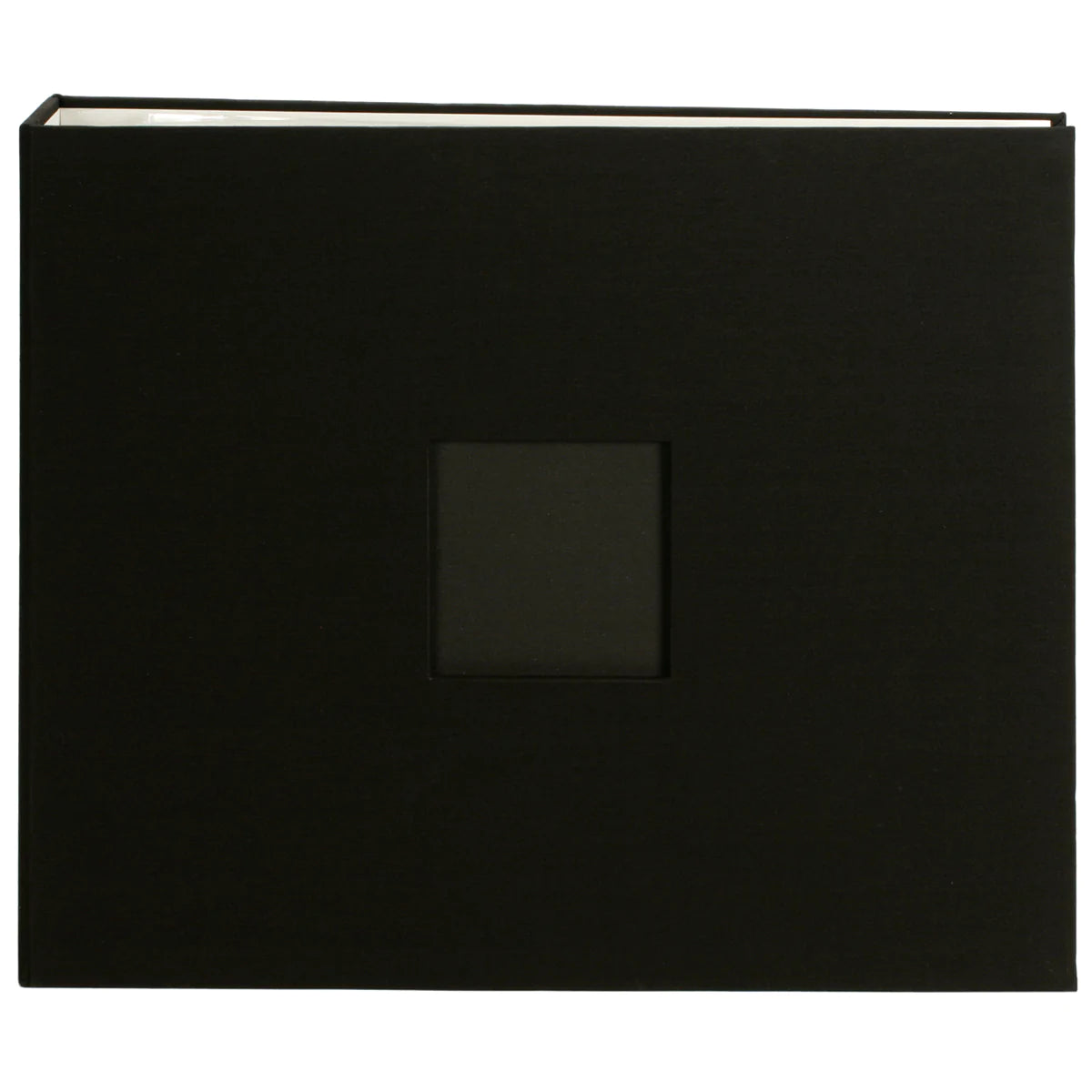 American Crafts - Cloth Album - BLACK - D-ring 12 x 12"