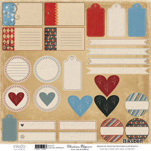 Inkido: Christmas Elegance - Tags and Banners 12 x 12"