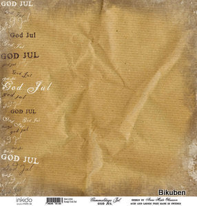 Inkido: Gammaldags Jul - God Jul 12 x 12"