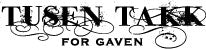 Inkido: Tusen takk for gaven - Stempel