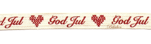 God Jul - Rødt - Metersvis