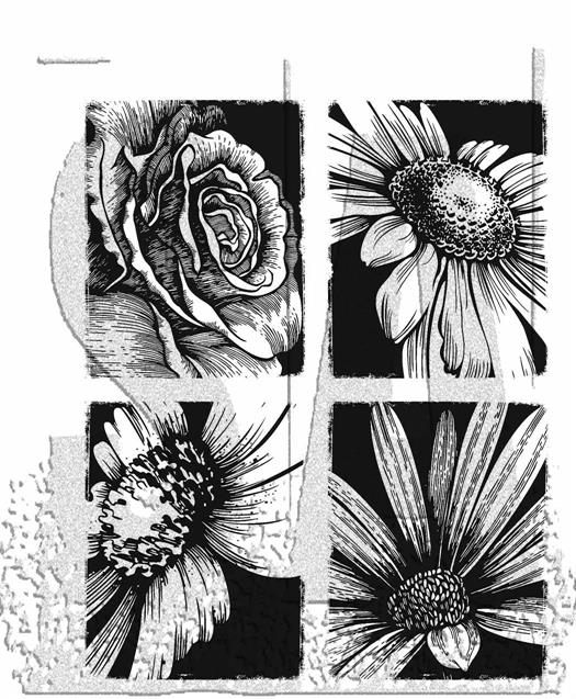 Tim Holtz Collection - Cling Stamps - Bold Botanicals