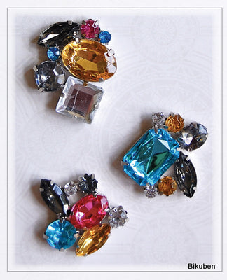 Pink Paislee: Parisian Anthology - Brooch Brads Color