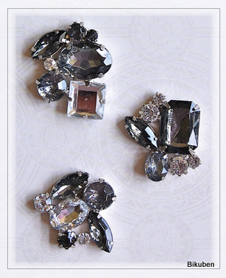 Pink Paislee: Parisian Anthology - Brooch Brads SMOKE