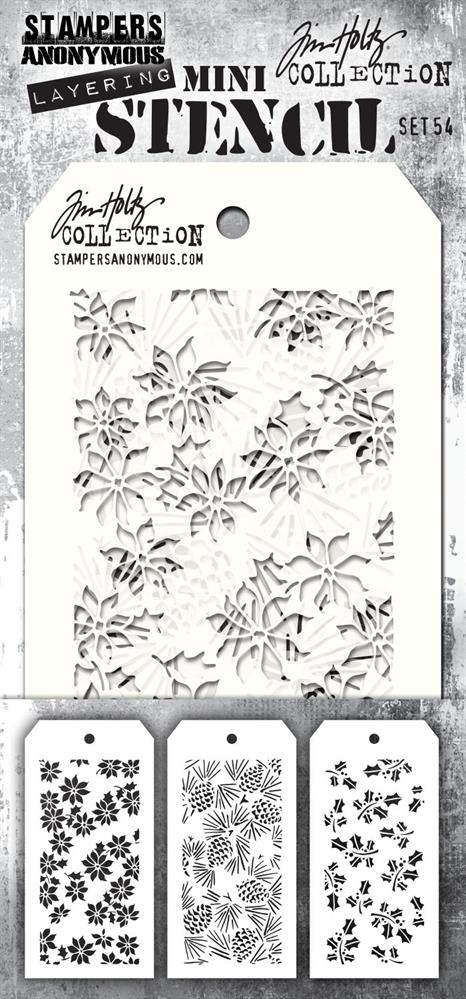 Tim Holtz - Mini Stencil  Set #54