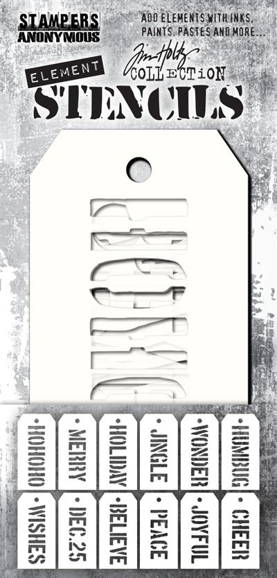 Tim Holtz - Element Stencil - Christmas