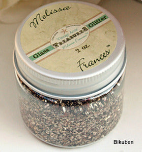 Melissa Frances: Glass glitter - pure silver