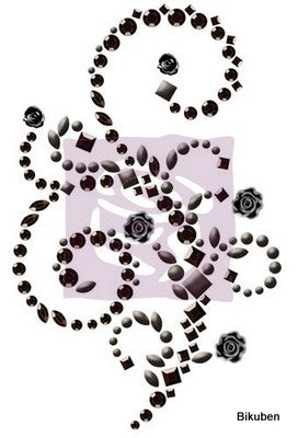 Prima: Say it in Crystals - Swirl w/Fimo BLACK