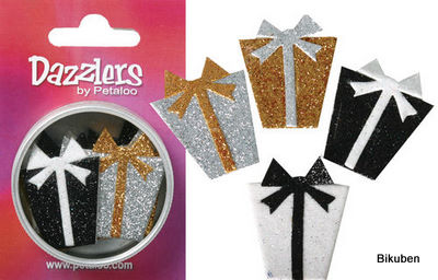 Petaloo: Dazzlers gift box - Celebrate - black/white/gold/silver