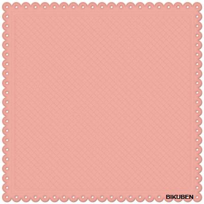 Creative Imaginations: Lullaby Girl Collection - Blush quilt embossed die cut paper