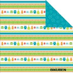 TPC: Rockets+Rayguns - Alien Stripe 12x12"