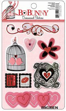 BoBunny: Crush - Dimentional Stickers