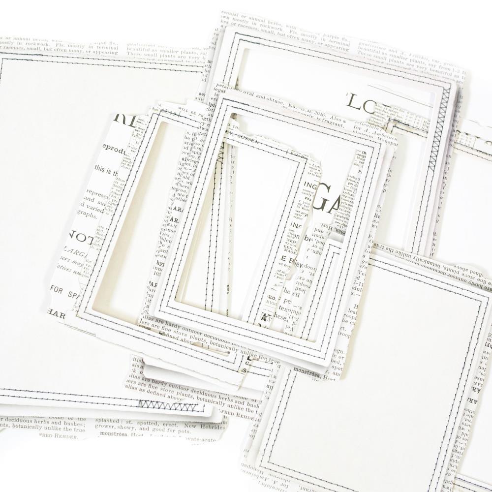 49 and Market - Vintage Artistry Essentials - Rectangled Stitced Frames