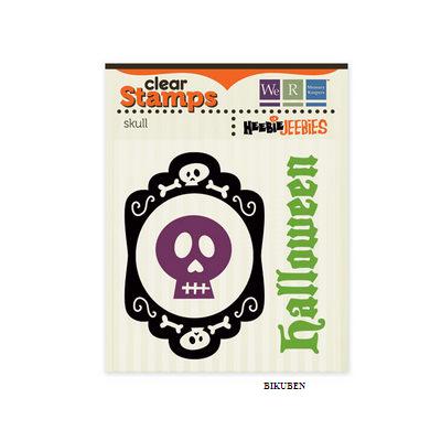 WeRMemoryKeepers: Heebie Jeebies - Skull clear stamps