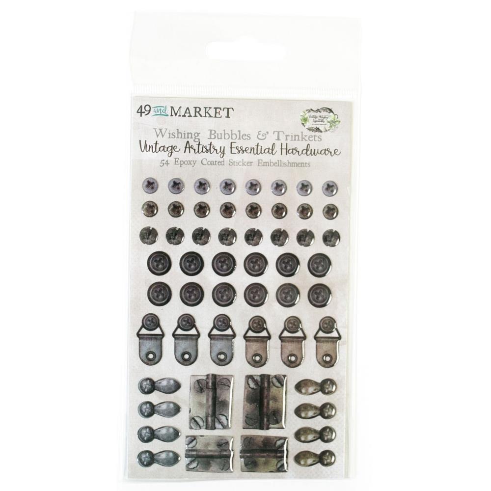 49 and Market - Vintage Artistry Essentials - Epoxy Wishing Bubble & Trinkets
