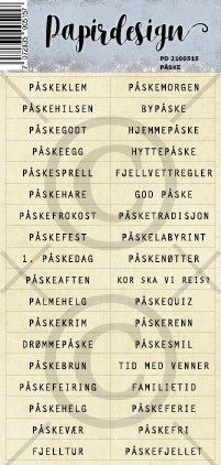 Papirdesign - Klistremerke - Påske