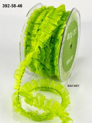 May Arts: Sheer / Box pleat - grønn - 1 meter