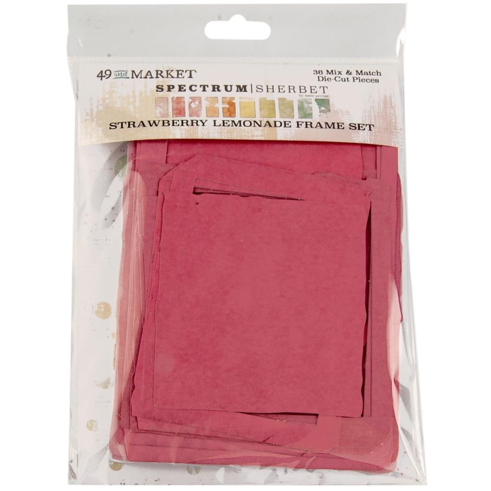 49 and Market - Spectrum Sherbet - Strawberry Lemonade Frame Set