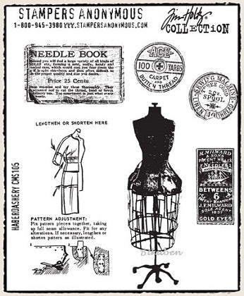 Tim Holtz Collection: HABERDASHERY - Stamps