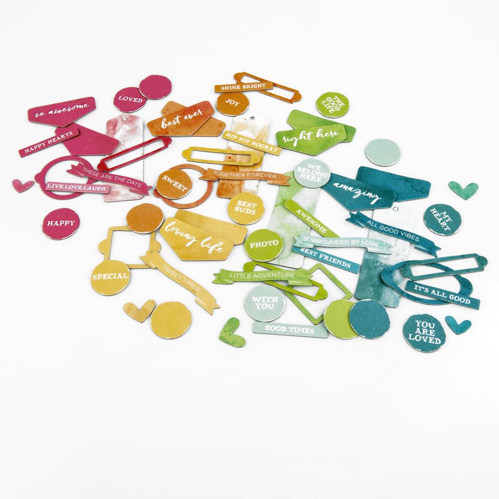 49 and Market - Spectrum Sherbet - Chipboard Set