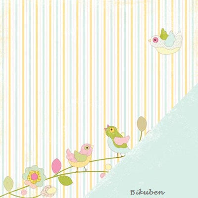 MM: Dilly Dally - Birds Paper   12 x 12"