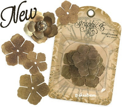 Graphic 45: Staples - Metal Flowers