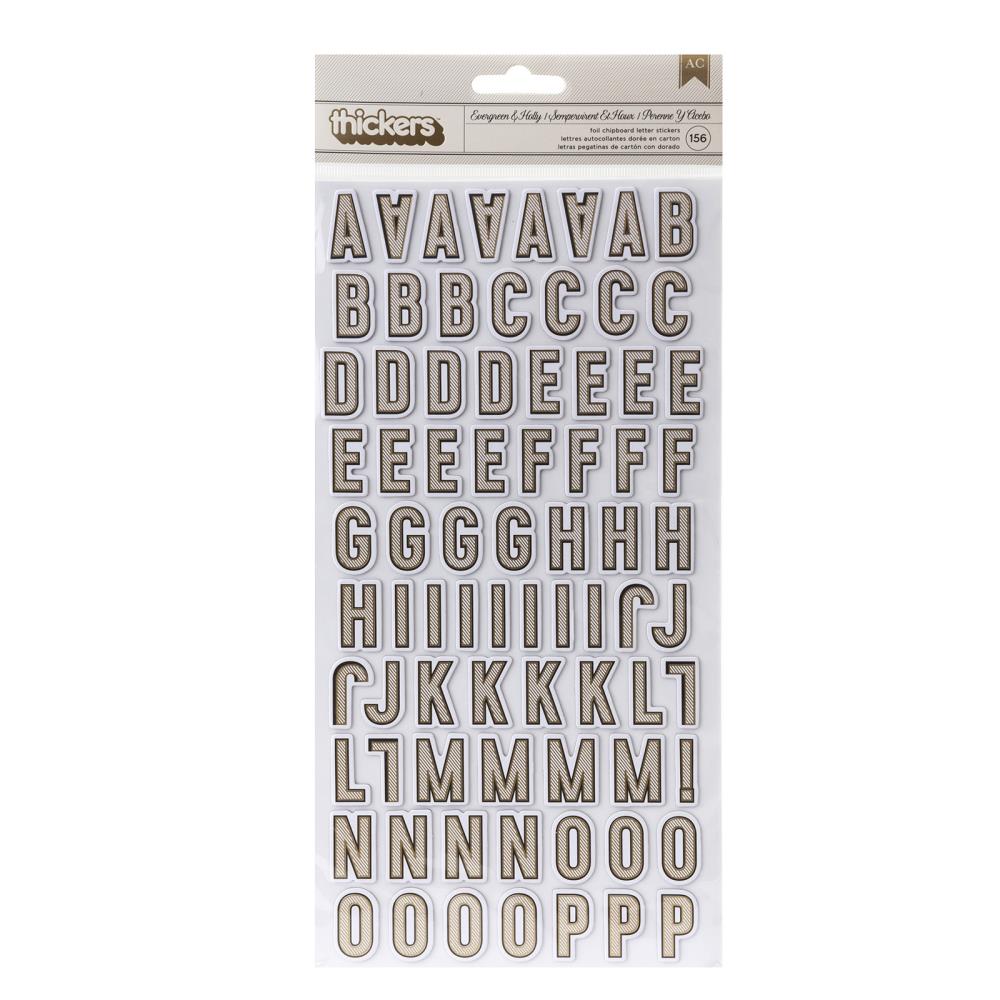 Vicki Boutin - Evergreen & Holly - Thickers - Alpha  w/gold foil
