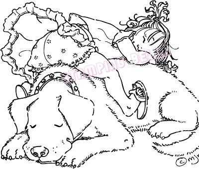 Stamping Bella: Buds-Girl - Unmounted Stamp