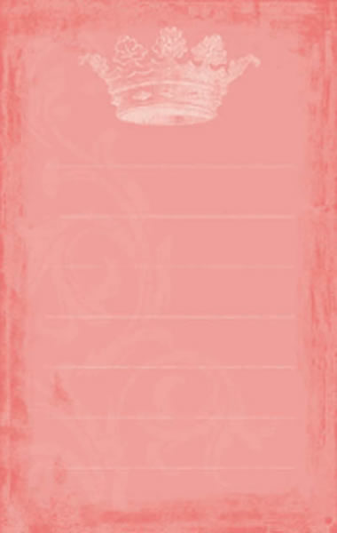 Bohemia 2 : Bliss "Pretty as a Princess" : JOURNALING CARD