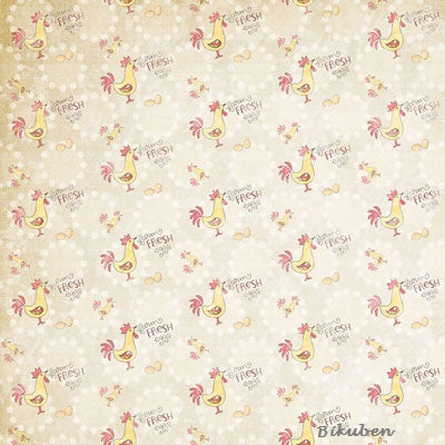 Melissa Frances: Kitschy Kitchen - BENEDICT   12 x 12"