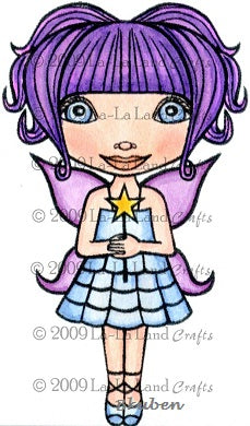 La-La Land Crafts: FAIRY LALA - Red rubber stamp