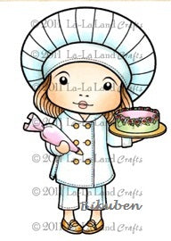 La-La Land Crafts: CHEF MARCI - Red rubber stamp
