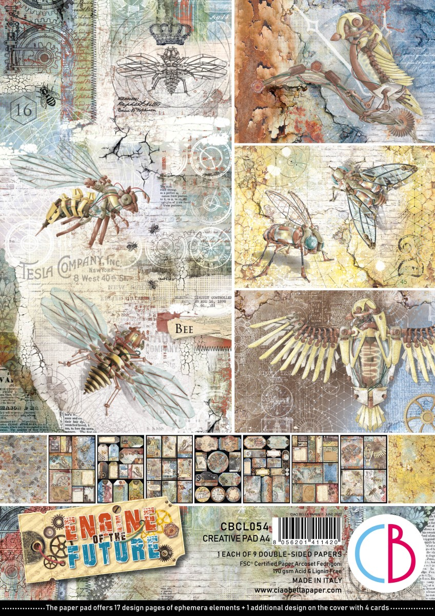 Ciao Bella - Engine of the future - Paper Pack   (9 ark) A4