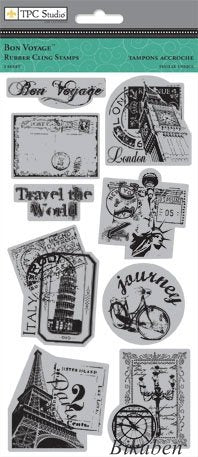 TPC Studio - Bon Voyage - Cling Stamp