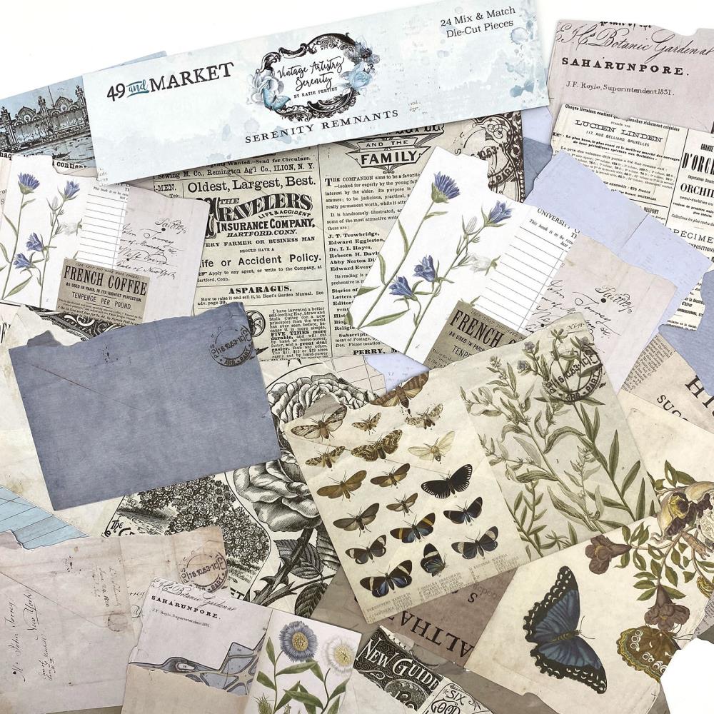 49 and Market - Vintage Artistry Serenity - Remnants Die Cuts