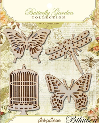 Pink Paislee: Butterfly Garden - Wod Shapes