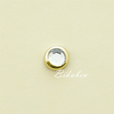 Making Memories - With Love - Gem brads - Glod/clear