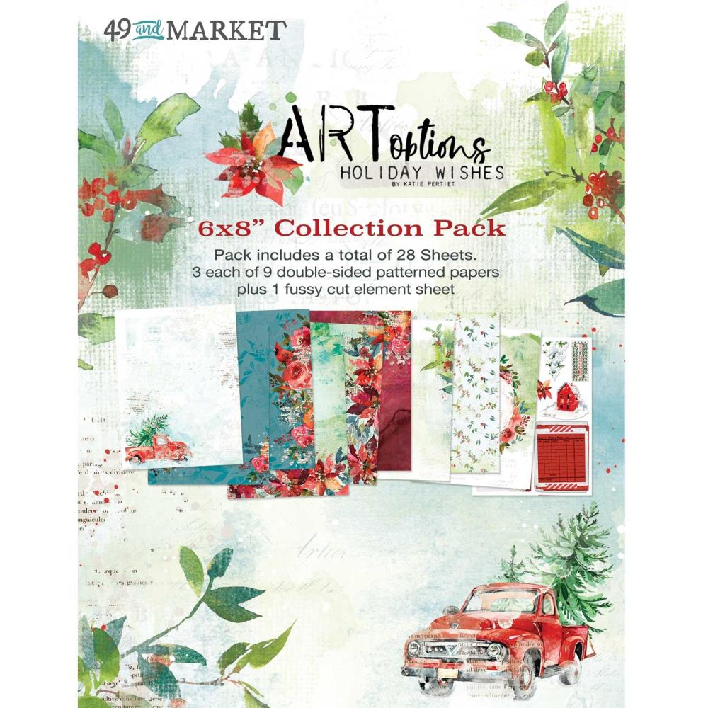 49 and Market - Artoptions - Holiday Wishes Collection  - 6 x 8"