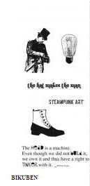 Studio 490 - Wendy Vecchi - STEAMPUNK ART - Red Rubber Stamps